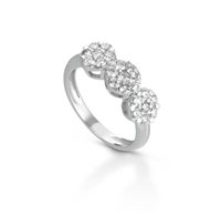 Anneau PG Gioielli Femme Cristal in Or blanc Diamante 0.59 Ct ANTFROZ/3 - ANTFROZ/3
